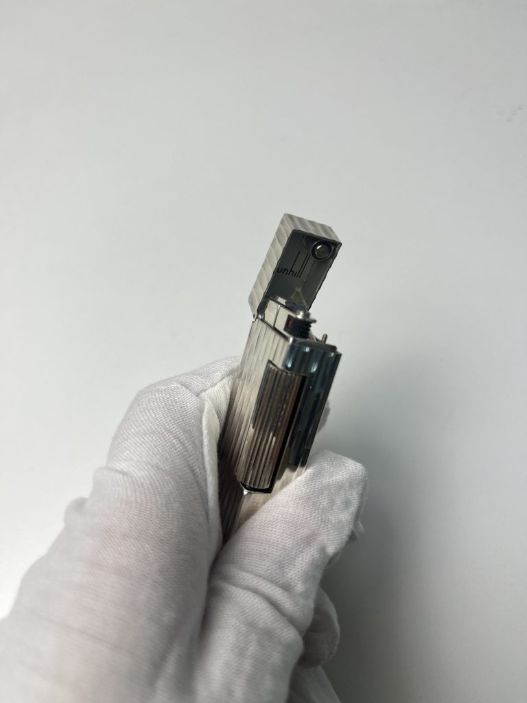 登喜路 五代 银色 竹节纹打火机【已售】