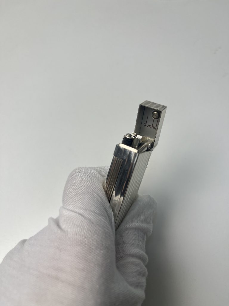 登喜路 五代 银色 竹节纹打火机【已售】