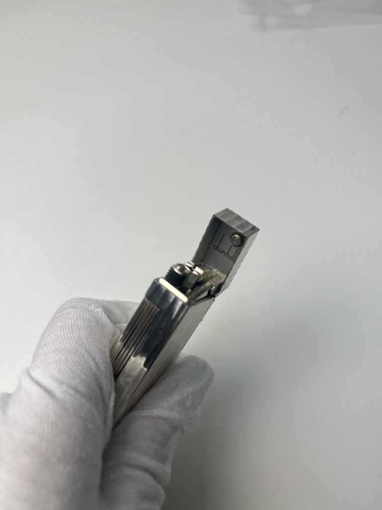 登喜路 五代 银色 竹节纹打火机【已售】