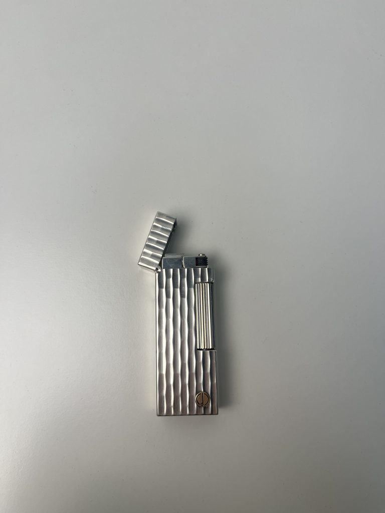登喜路 五代 银色 竹节纹打火机【已售】